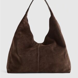 Madewell The Mylie Large Shoulder Bag in Italian Suede